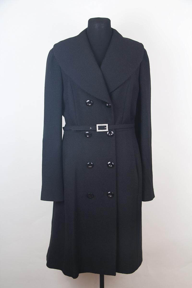 Dior & Galliano 2007 black wool Coat In Excellent Condition For Sale In Алматинский Почтамт, KZ