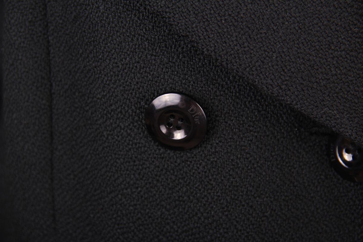 Dior & Galliano 2007 black wool Coat For Sale 4