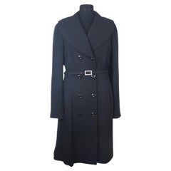Dior & Galliano 2007 Cappotto in lana nera