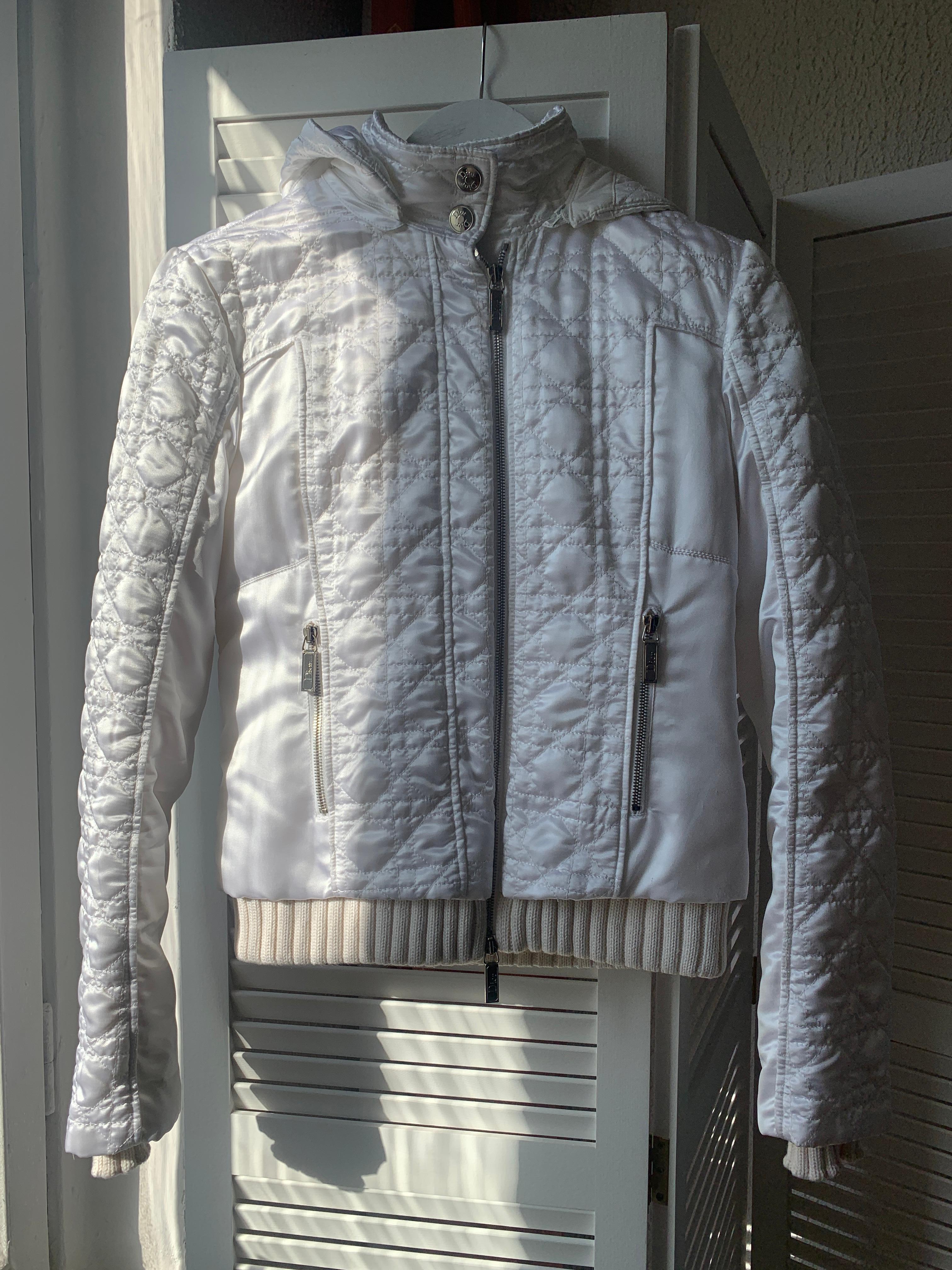 Dior & Galliano 2009 cannage windbreaker jacket FR 38 USA 6 y2k 2000s For Sale 3