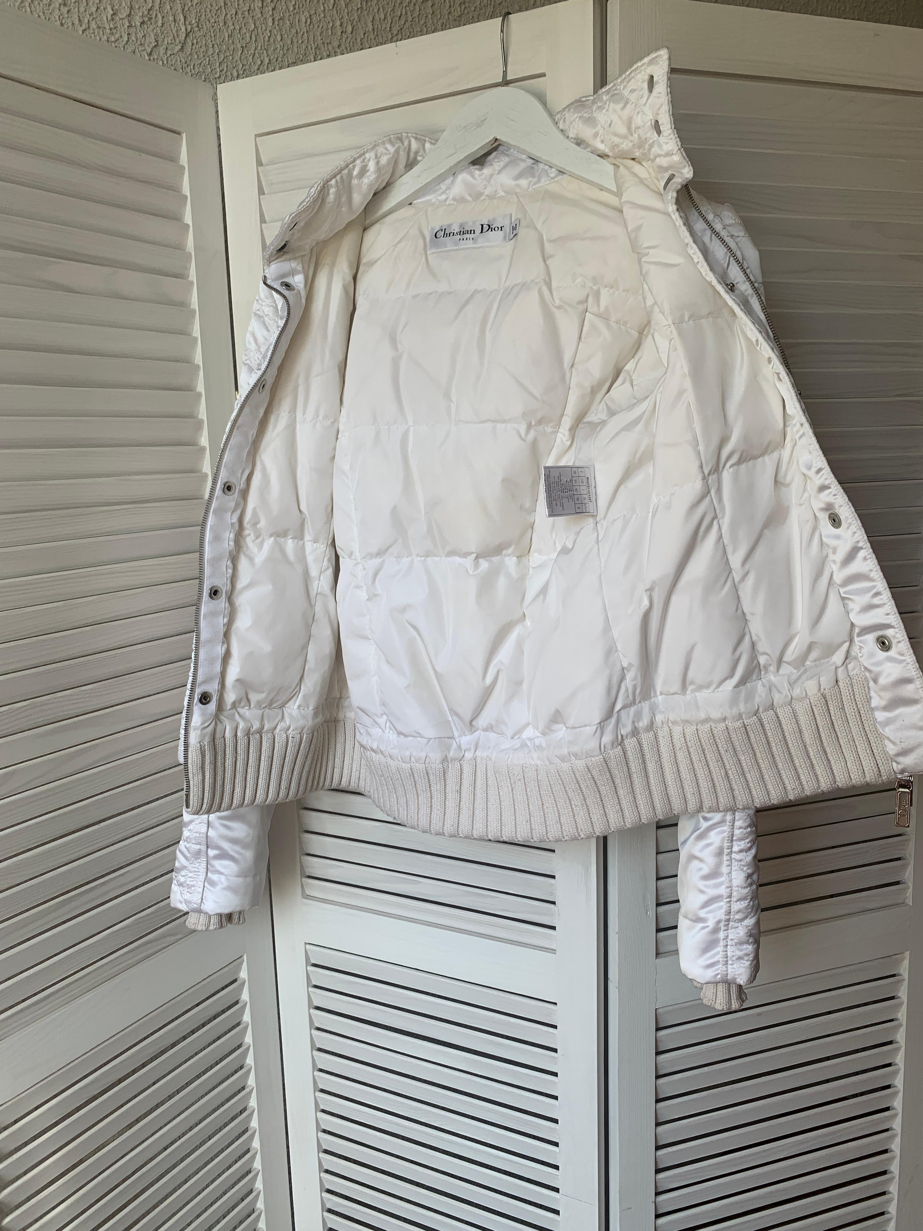 Dior & Galliano 2009 cannage windbreaker jacket FR 38 USA 6 y2k 2000s For Sale 9