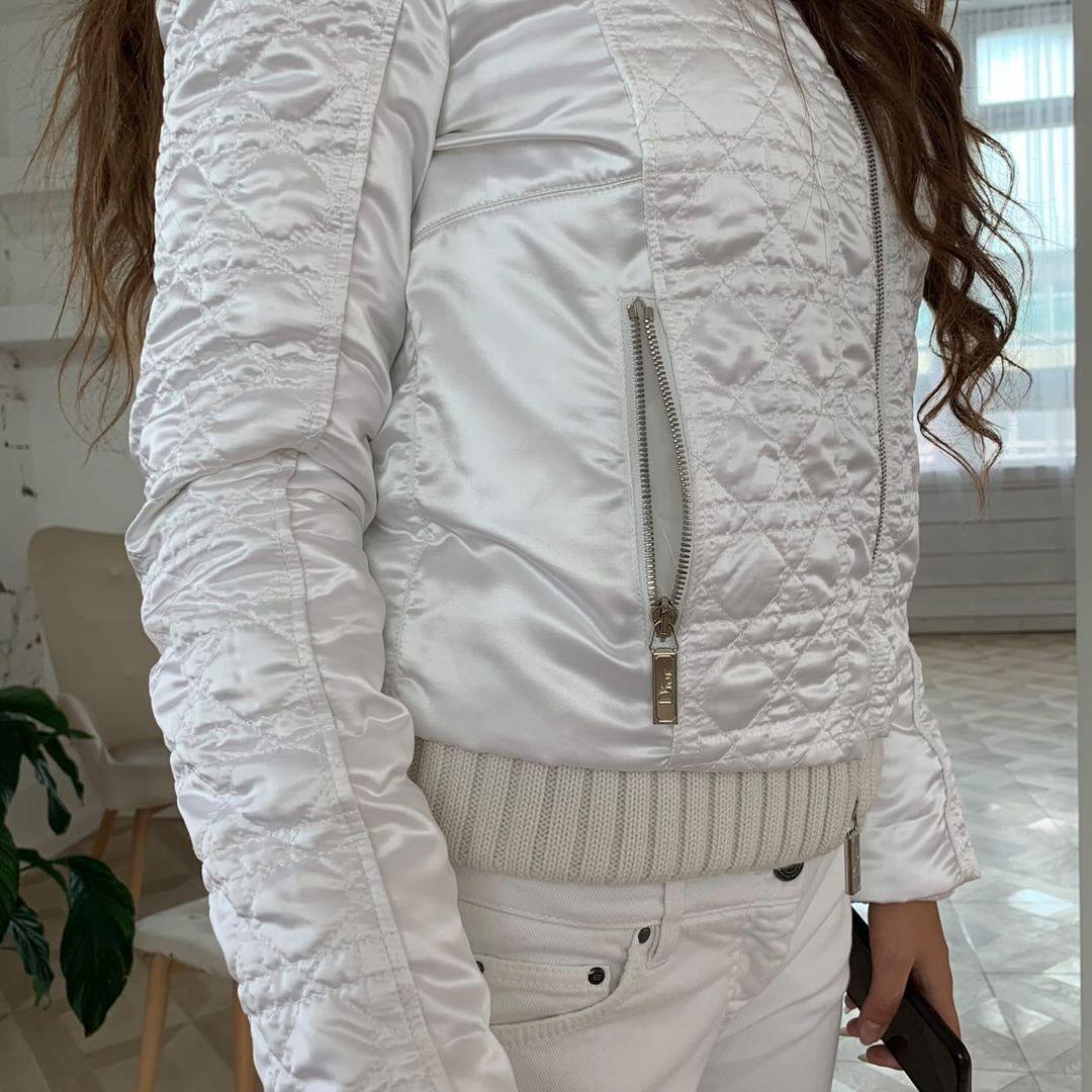 Dior & Galliano 2009 cannage windbreaker jacket FR 38 USA 6 y2k 2000s For Sale 1