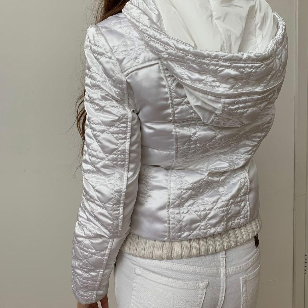 Dior & Galliano 2009 cannage windbreaker jacket FR 38 USA 6 y2k 2000s For Sale 4