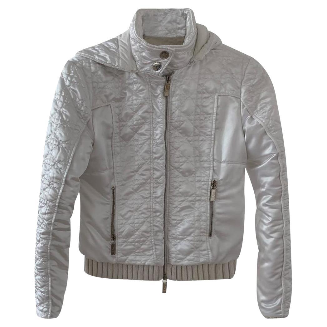 Dior & Galliano 2009 cannage windbreaker jacket FR 38 USA 6 y2k 2000s For Sale