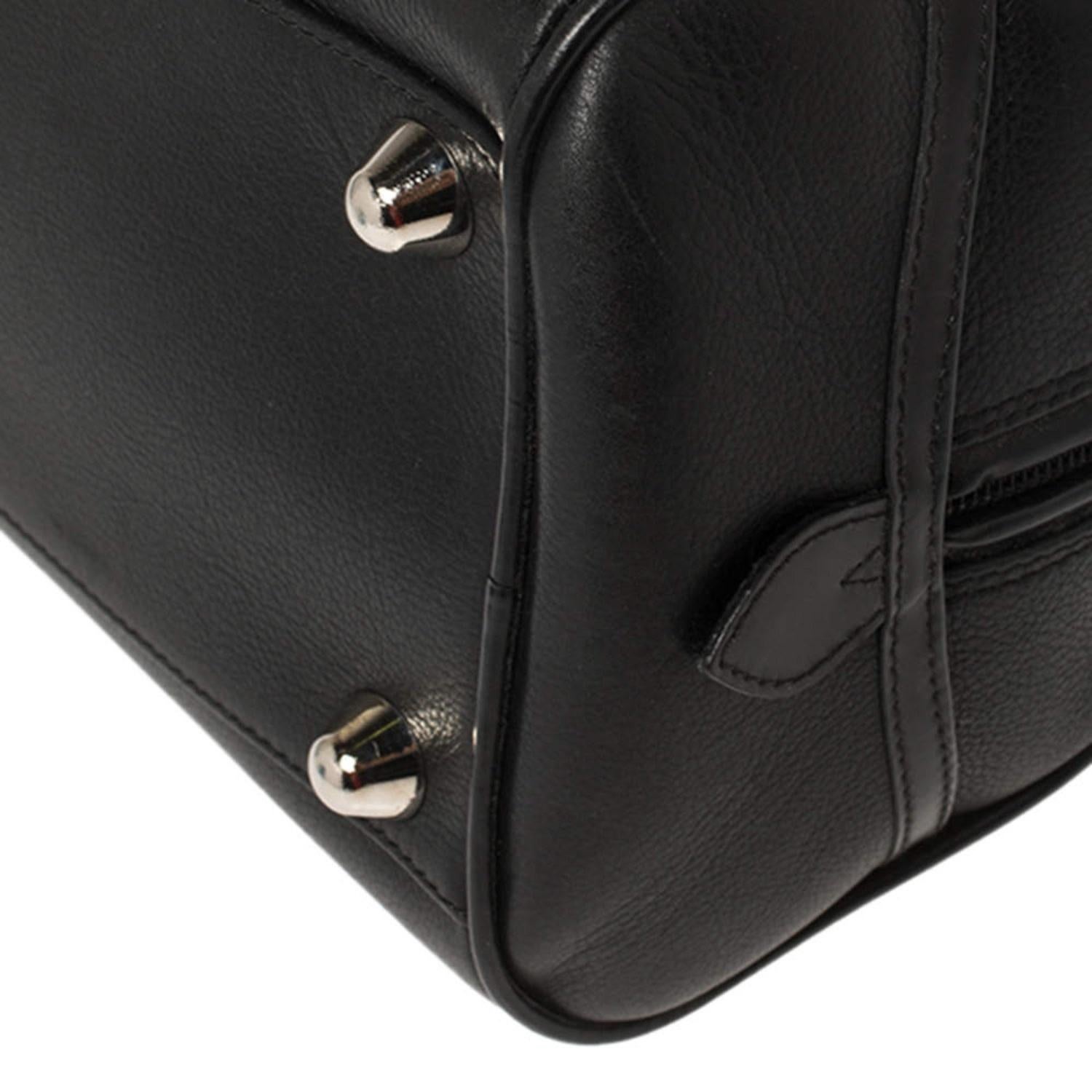 Dior Galliano Black Leather Chain Gambler Boston Bag For Sale 1