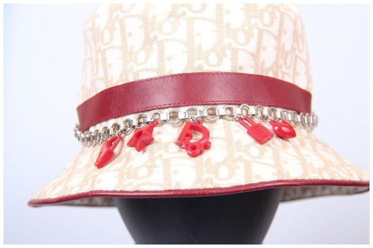 57 Dior Galliano Dior Trotter Charms Monogram Oblique Bucket  display picture 1