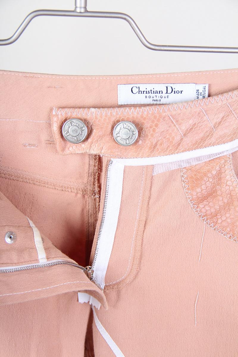 Dior Galliano Era SS 2006 jeans / cotton pants For Sale 7