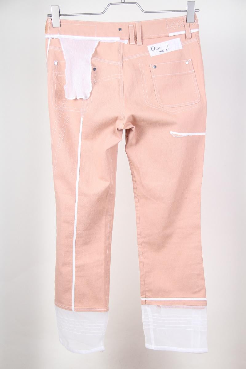 Dior Galliano Era SS 2006 jeans / cotton pants For Sale 2