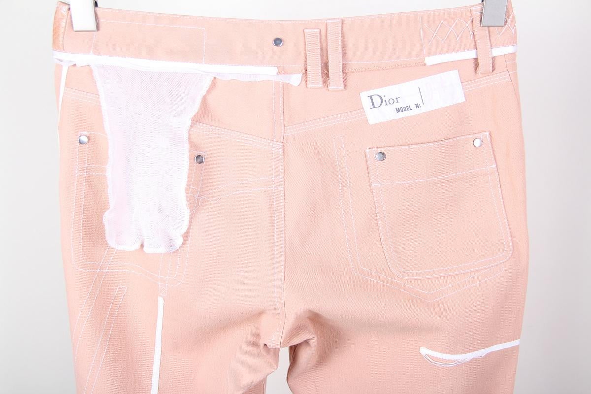 Dior Galliano Era SS 2006 jeans / cotton pants For Sale 4