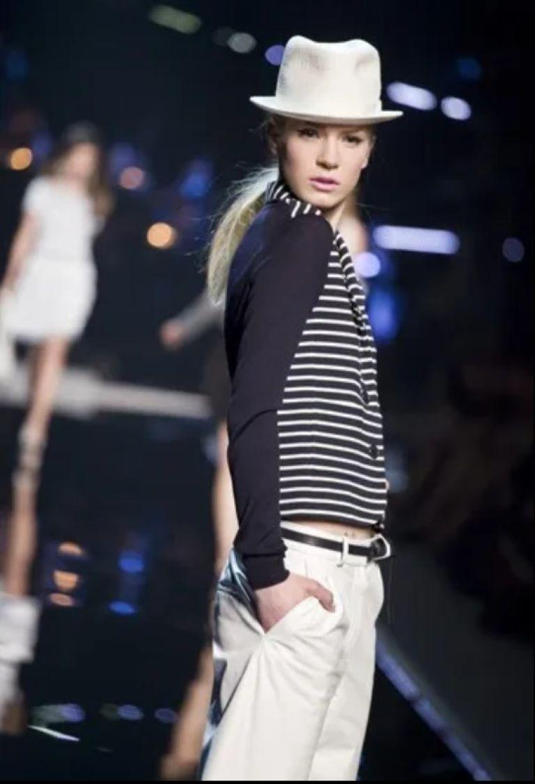 Black Dior Galliano runway 2011 RESORT Jacket For Sale
