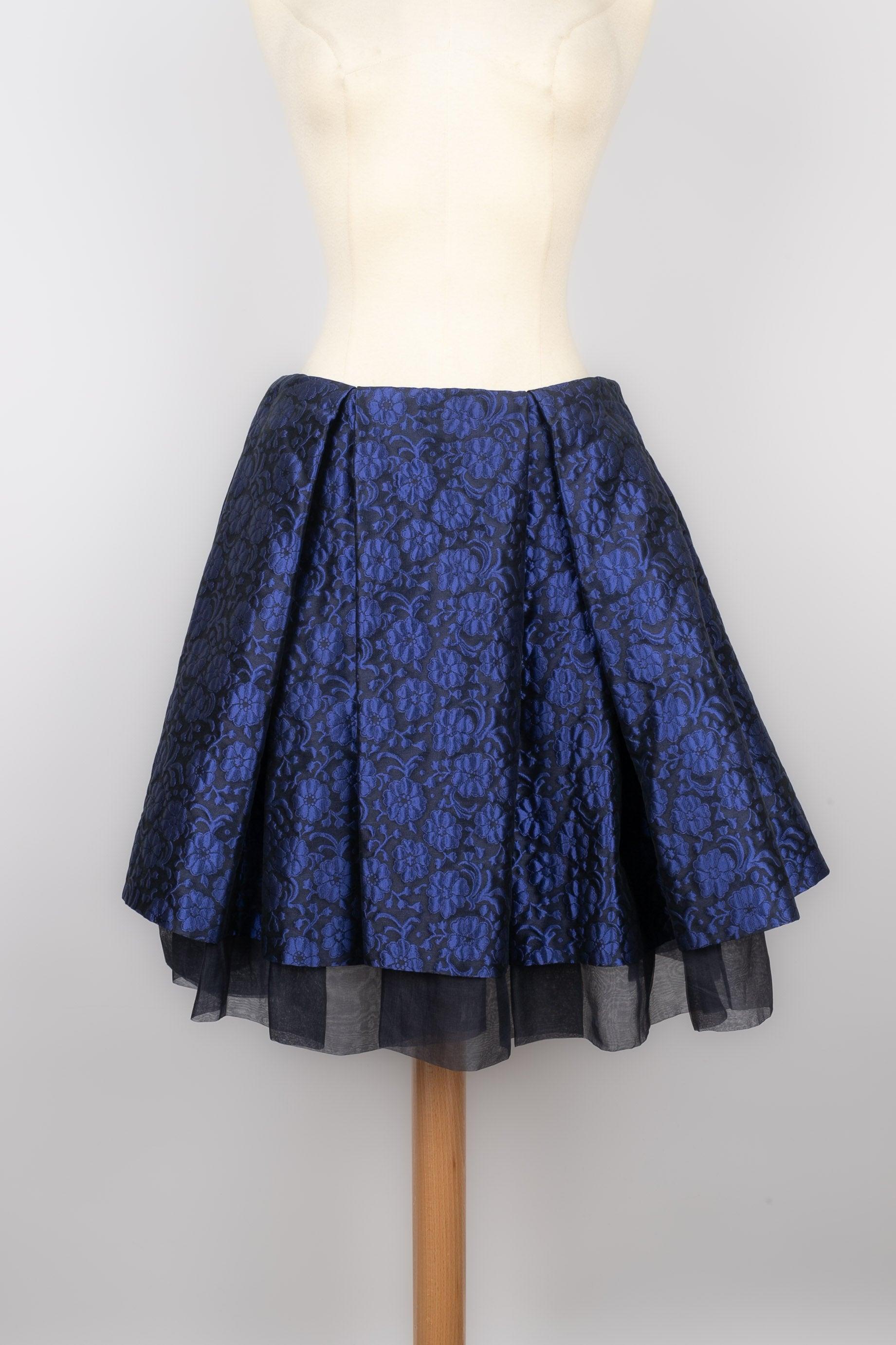 Women's Dior Gauffering Fabric Short Skirt with Silk Lining For Sale