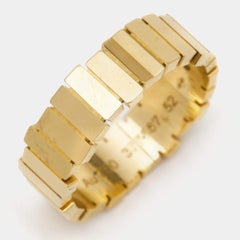 Dior Gem 18k Yellow Gold Band Ring Size 52