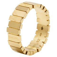 Dior Gem 18k Yellow Gold Band Ring Size 52