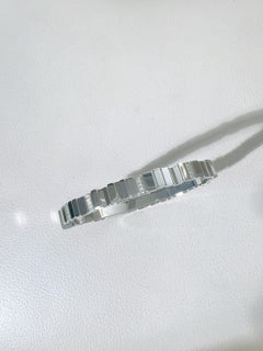 Dior GEM Collection 18K White‑Gold Irregular‑Cut Diamond Bangle