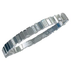Dior GEM Collection 18K White‑Gold Irregular‑Cut Diamond Bangle