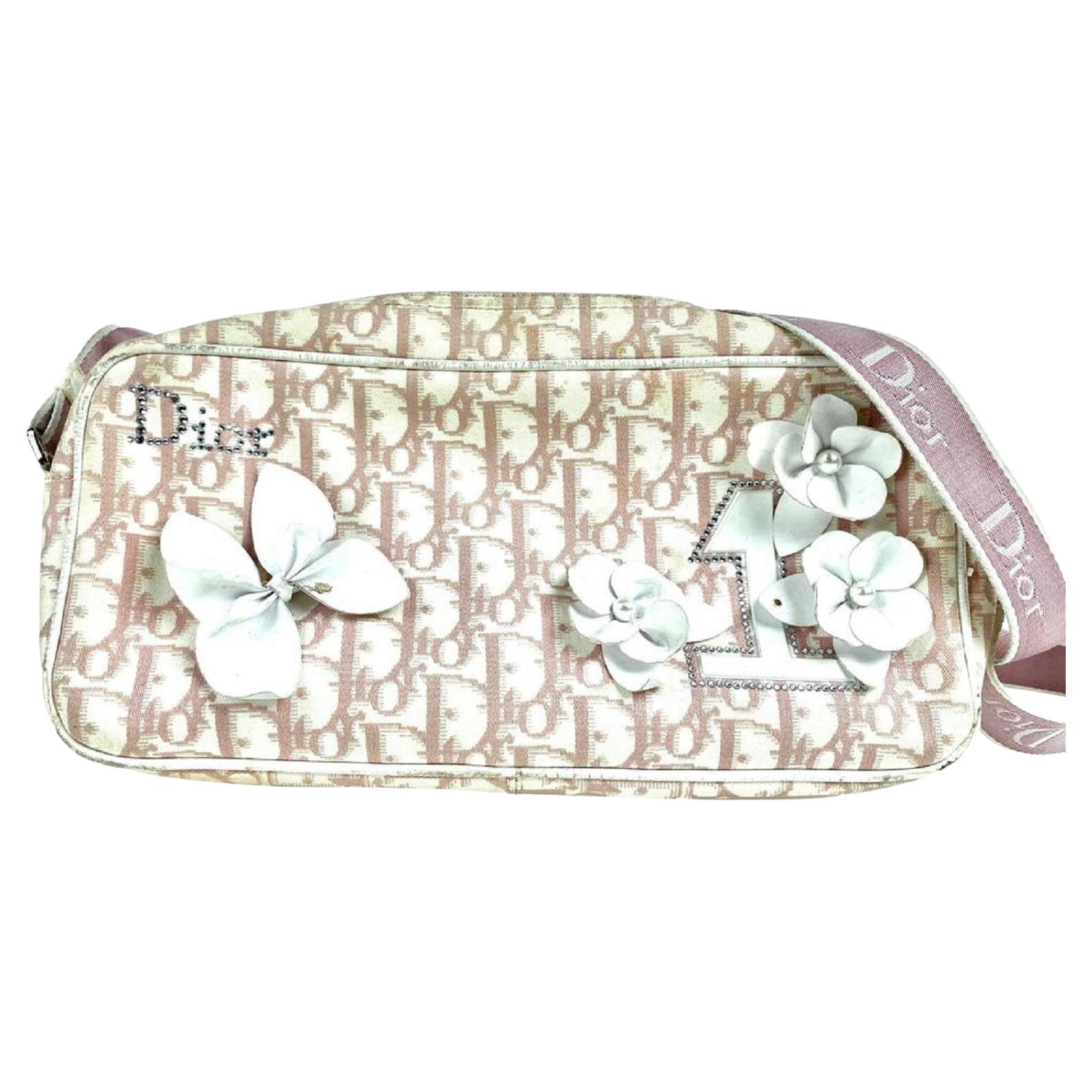 Christian Dior Pink Monogram Trotter Girly Chic Wallet Compact 872935