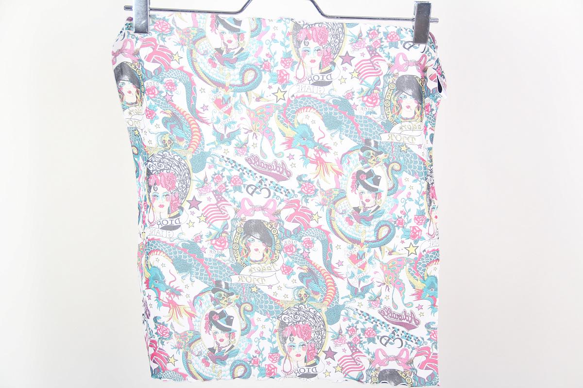 Pañuelo de seda Dior Gitane Gipsy 2004 Galliano Gris en venta