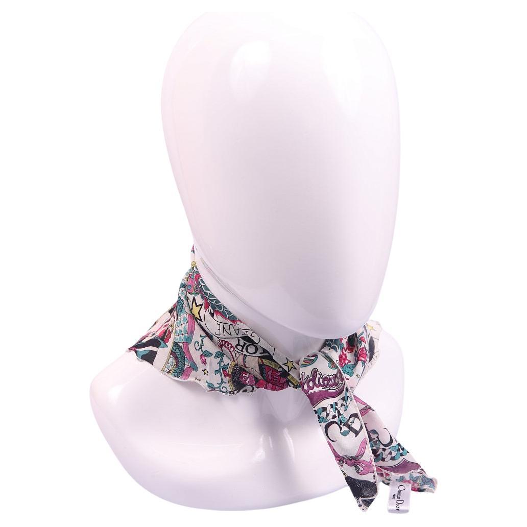 Pañuelo de seda Dior Gitane Gipsy 2004 Galliano