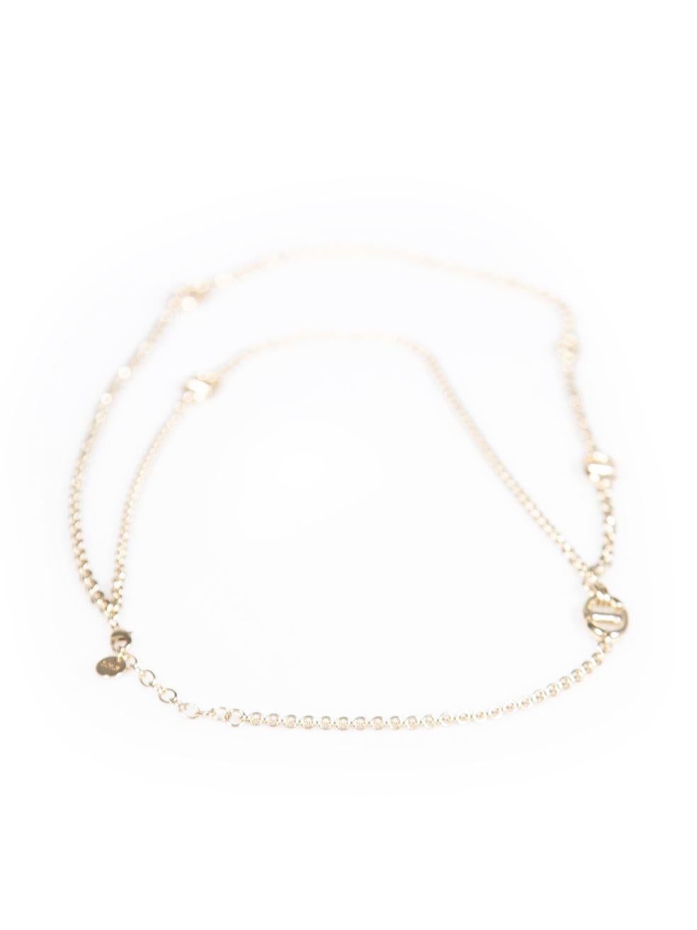 Dior Gold 30 Montaigne Necklace In Good Condition In London, GB