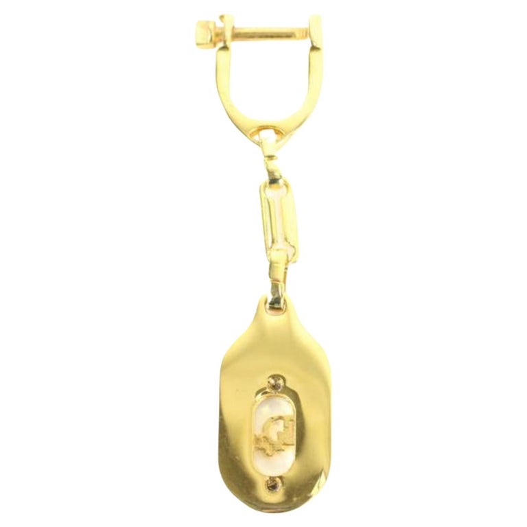 Louis Vuitton Gold Sweet Monogram Heart Lock Keychain 211135 Charm For Sale  at 1stDibs