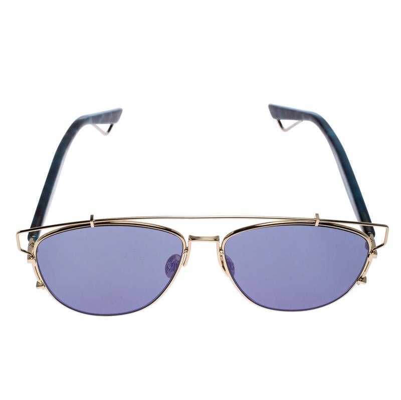 These aviator sunglasses by Christian Dior are the perfect style accessory for all your outdoor plans. They come in an acetate and gold-tone metal body with protective lenses and the signature CD logo on the hinges.

Includes: The Luxury Closet
