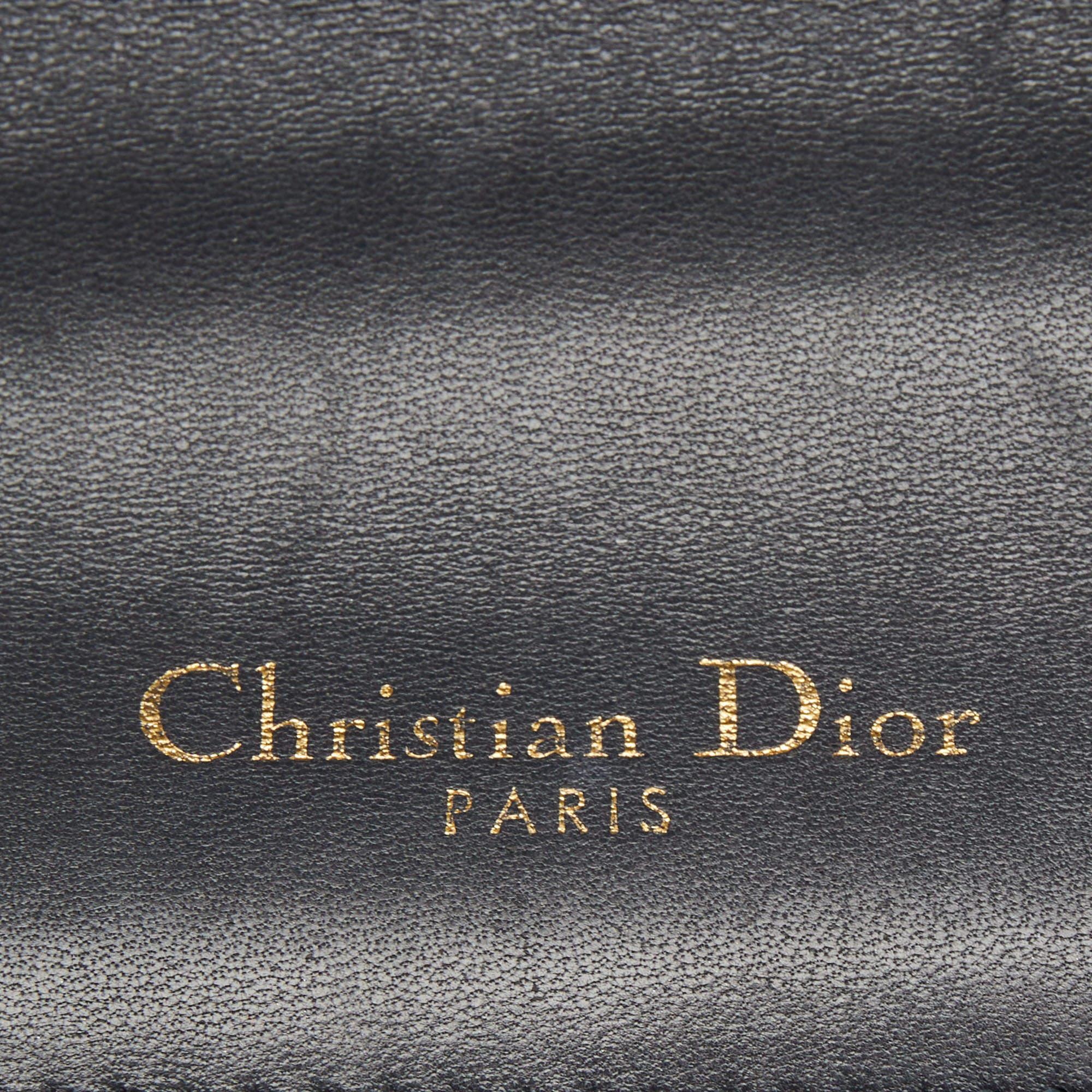 Dior Gold Cannage Patent Leather Medium Diorama Shoulder Bag 2