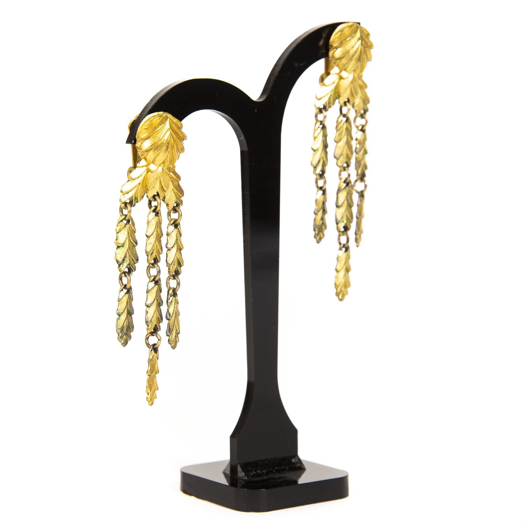 Women's Dior Gold Clip-On Earrings