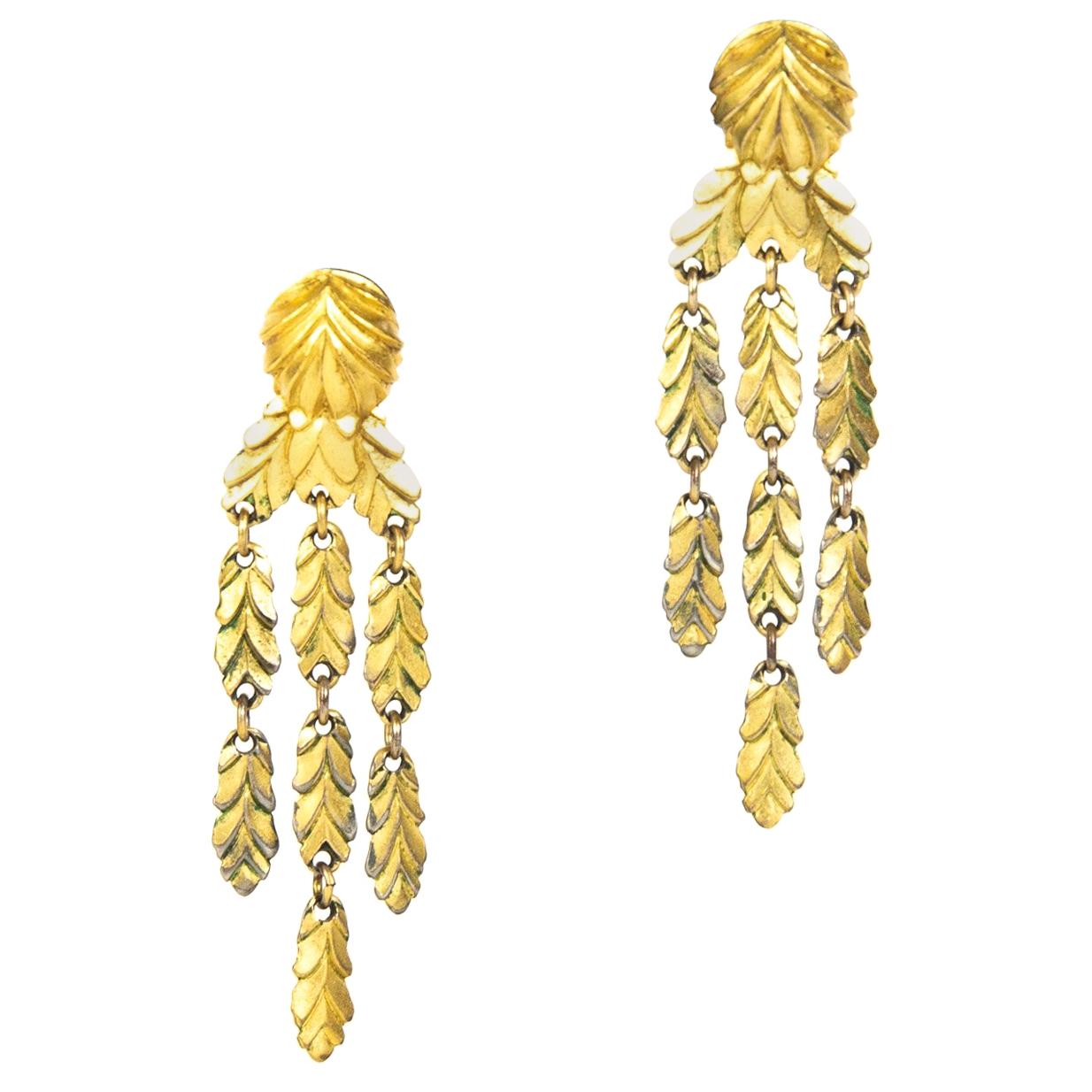 Dior Gold Clip-On Earrings