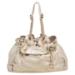 Goldfarbenes Leder Le Trente Hobo von Dior