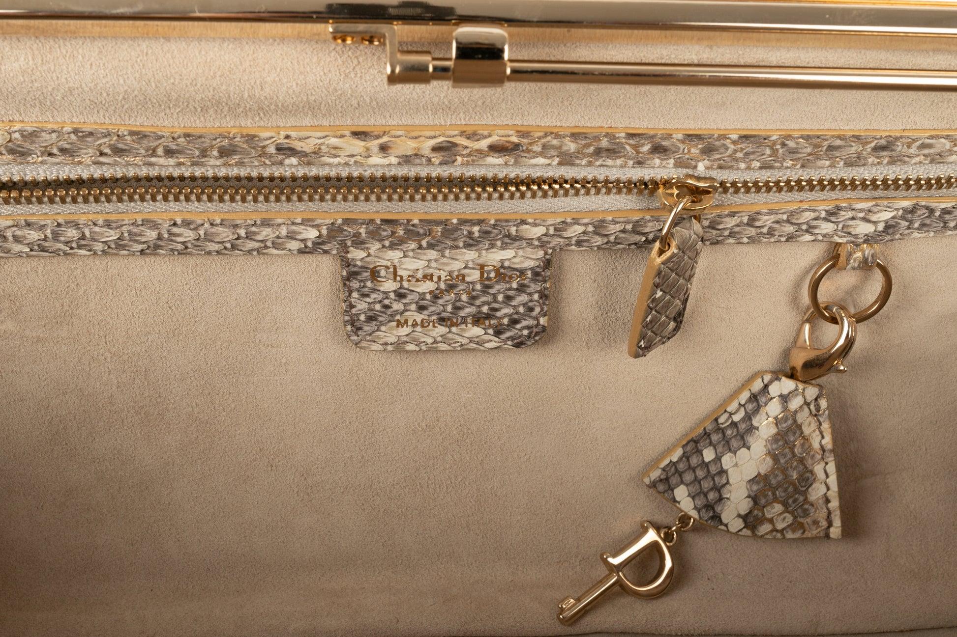 Dior Gold Lustre Python Babe Vanity Bag, 2008 5