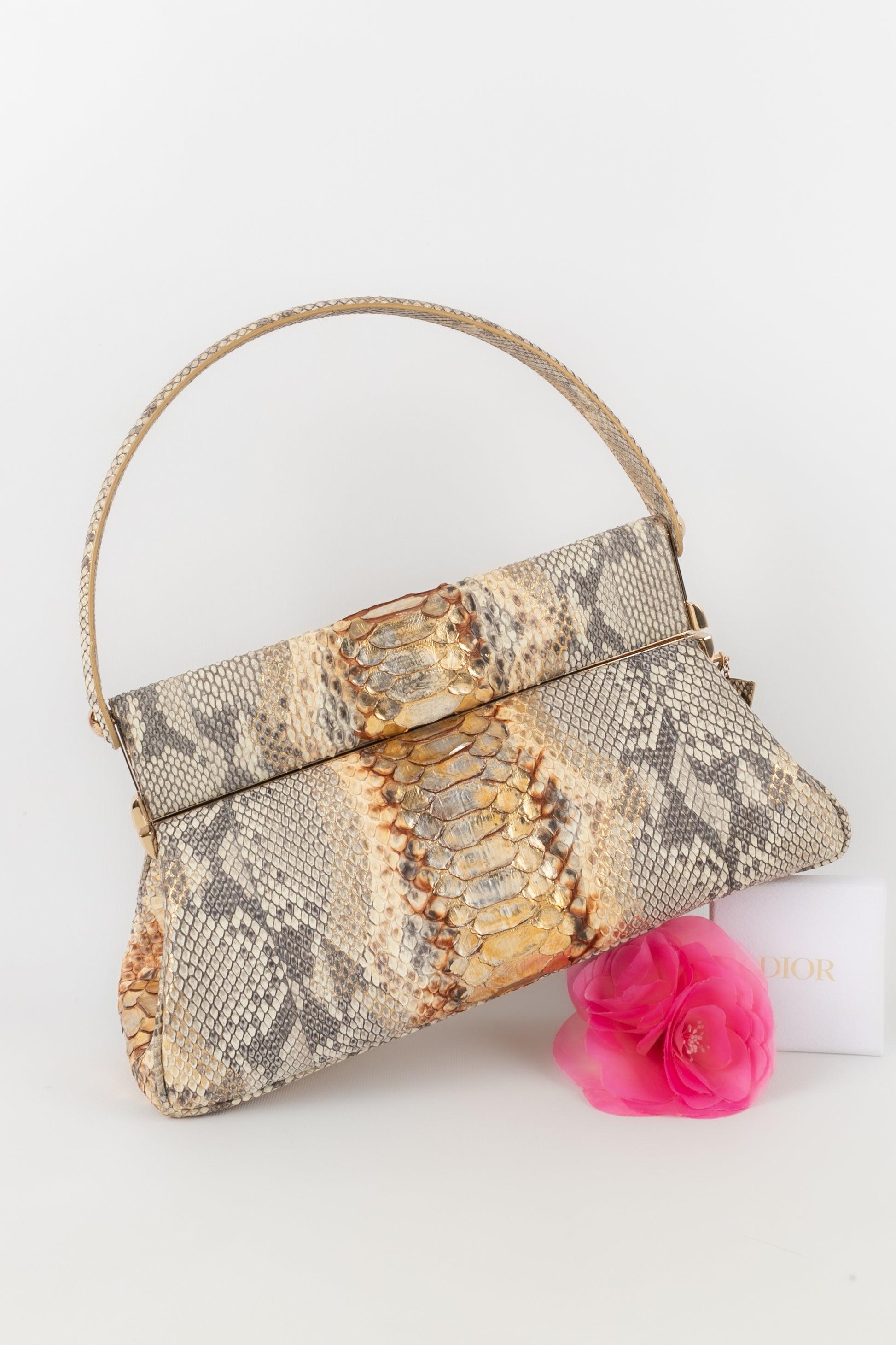 Dior Gold Lustre Python Babe Vanity Bag, 2008 7