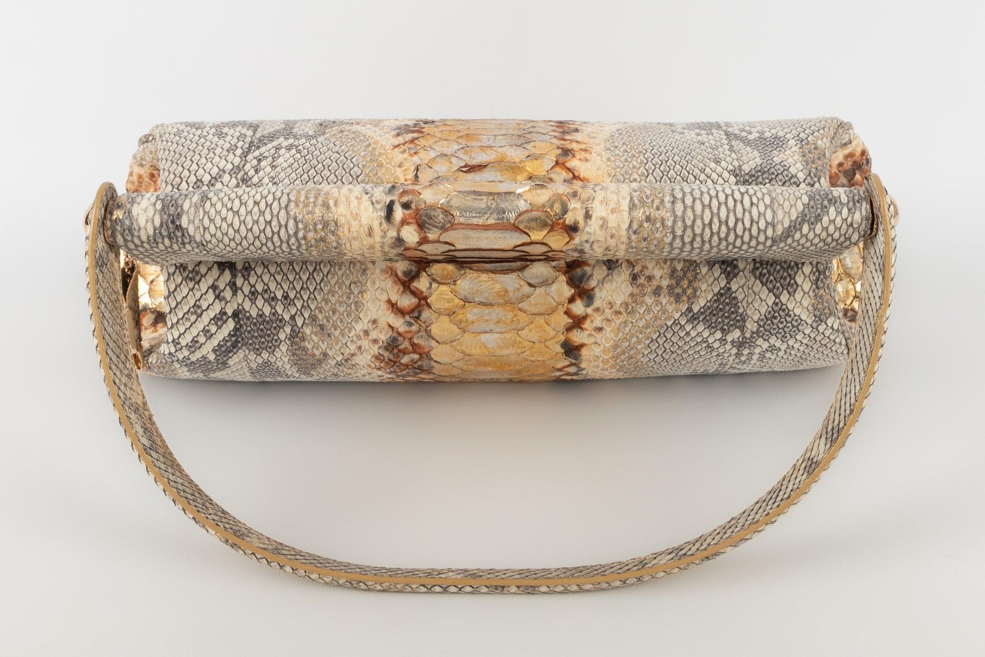 Dior Gold Lustre Python Babe Vanity Bag, 2008 3