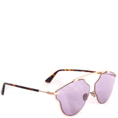 DIOR gold metal SO REAL POP Sunglasses lilac Lens 06J/U1