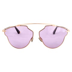 DIOR gold metal SO REAL POP Sunglasses lilac Lens 06J/U1