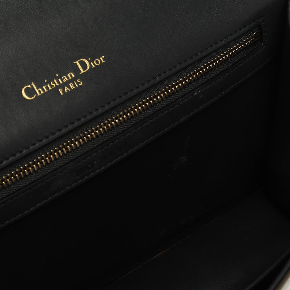 Dior Gold Microcannage Patent Leather Medium Diorama Shoulder Bag 1