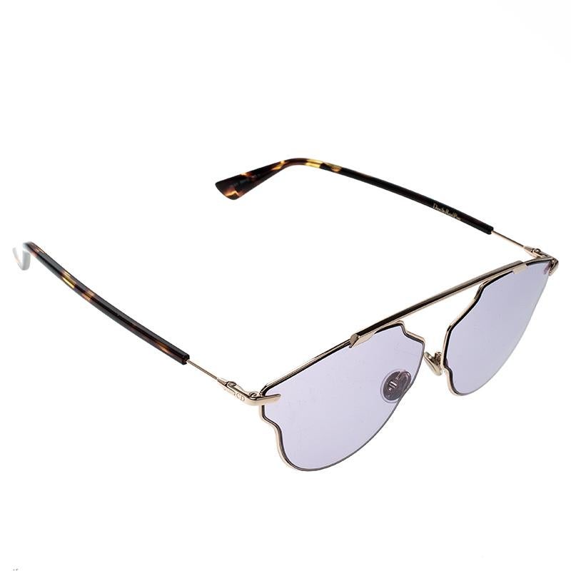 Dior Gold/Purple 06JU1 So Real Pop Round Sunglasses