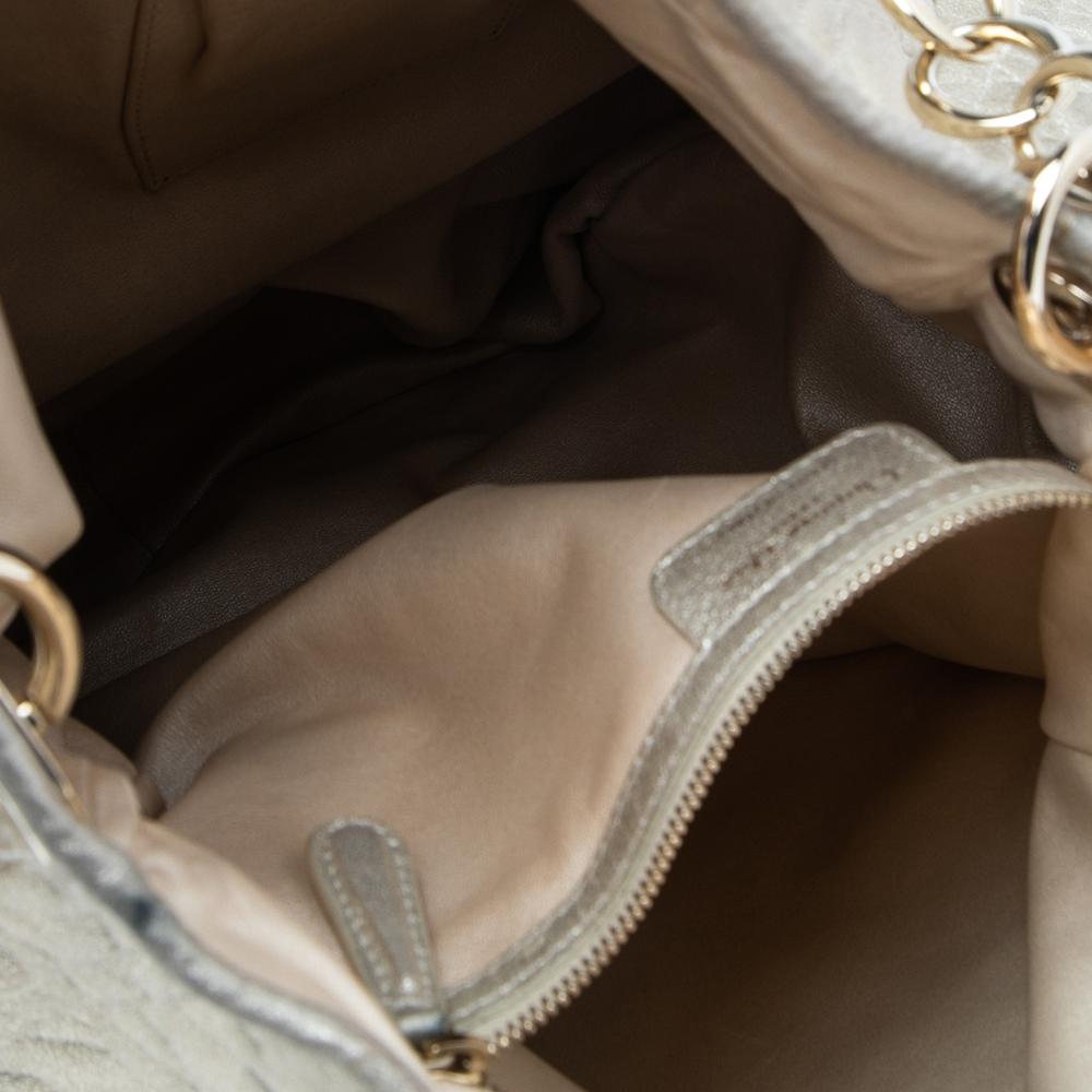 Dior Gold Quilted Cannage Leather Large Soft Lady Dior Hobo 6