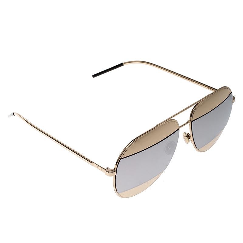 dior split 1 aviator sunglasses