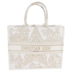 Dior Gold Stella Embroidery Around The World Large Book Tote