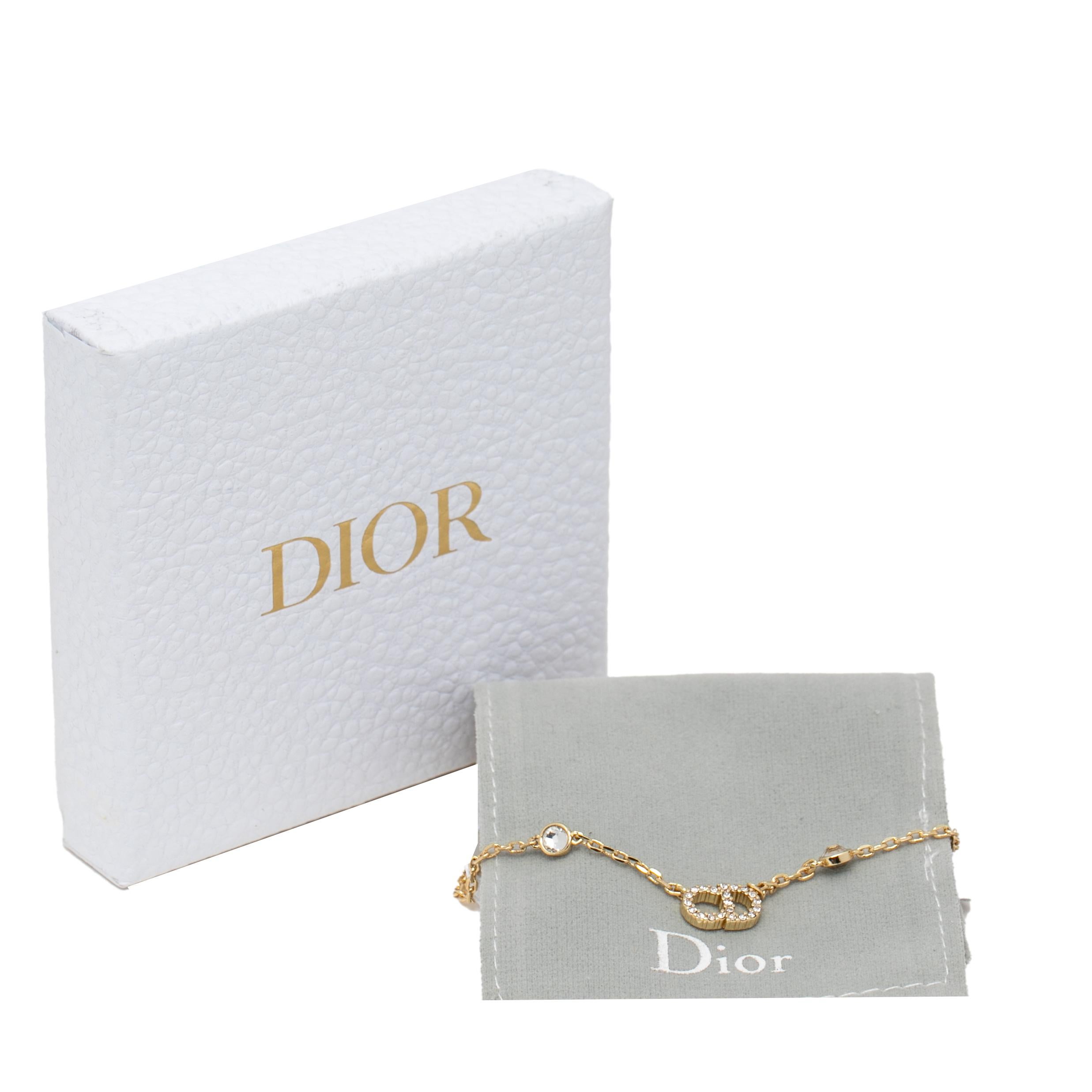 Dior - Collier Clair D'A Lune - Fausses perles et cristaux - Or 1