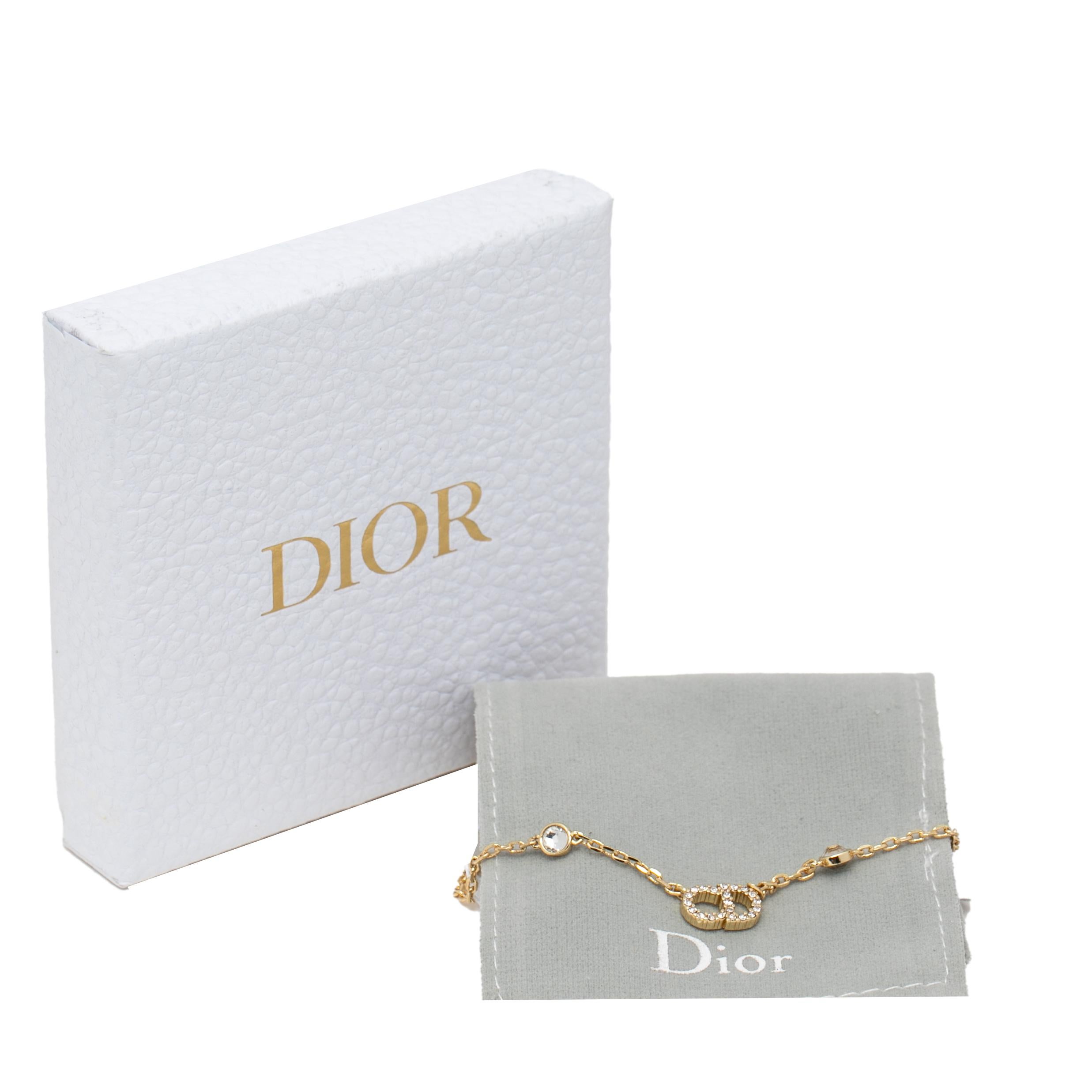 DIOR Clair D Lune Clerc Dee Lune Necklace GP x rhinestone x imitation  ｜a2541045｜ALLU UK｜The Home of Pre-Loved Luxury Fashion