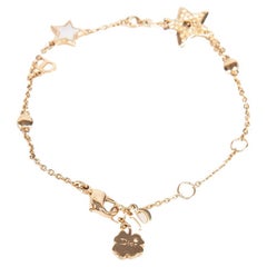 Dior Gold Tone Star Charm Armband