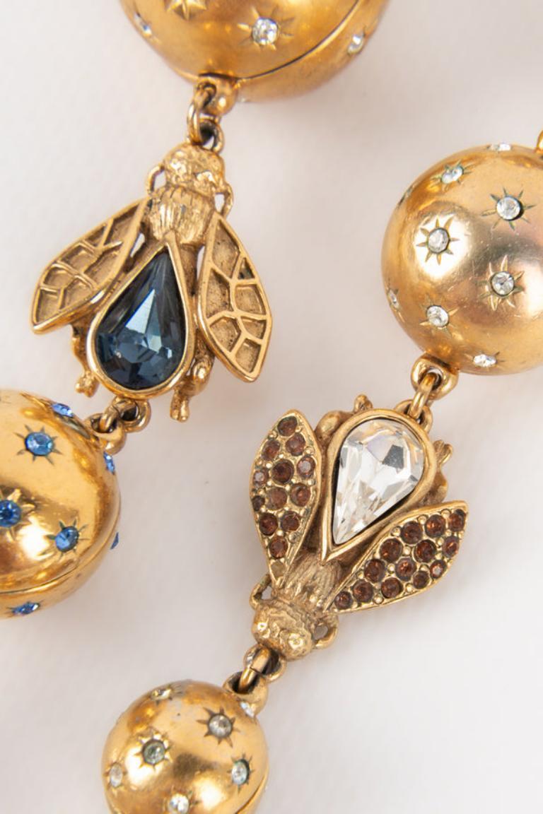 Dior, collier abeille en métal doré, années 1990 en vente 1