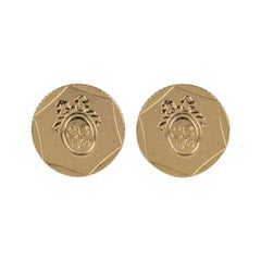 Dior Goldene Metall-Manschettenknöpfe