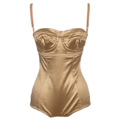Dior Golden Satin Bodysuit