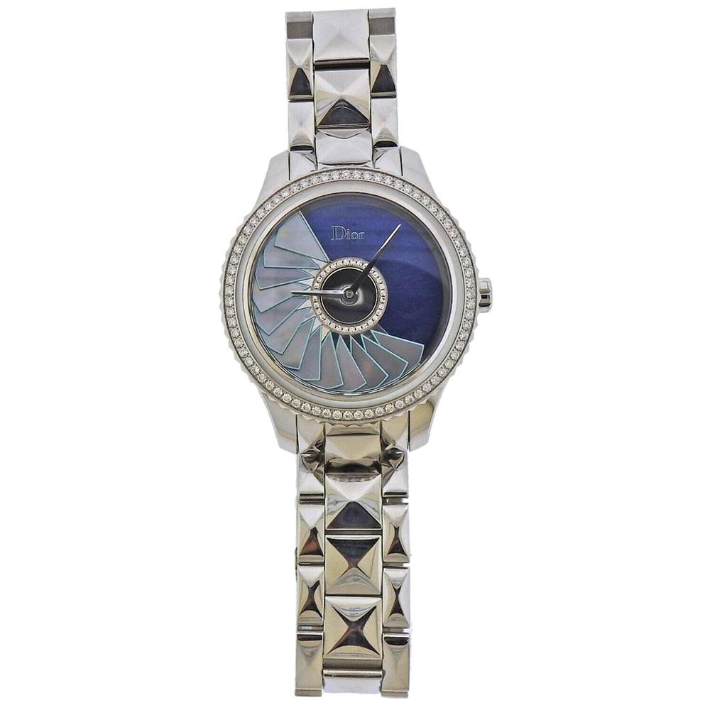 Dior Grand Bal Plisse Soleil Mother of Pearl Diamond Watch CD153B10M002