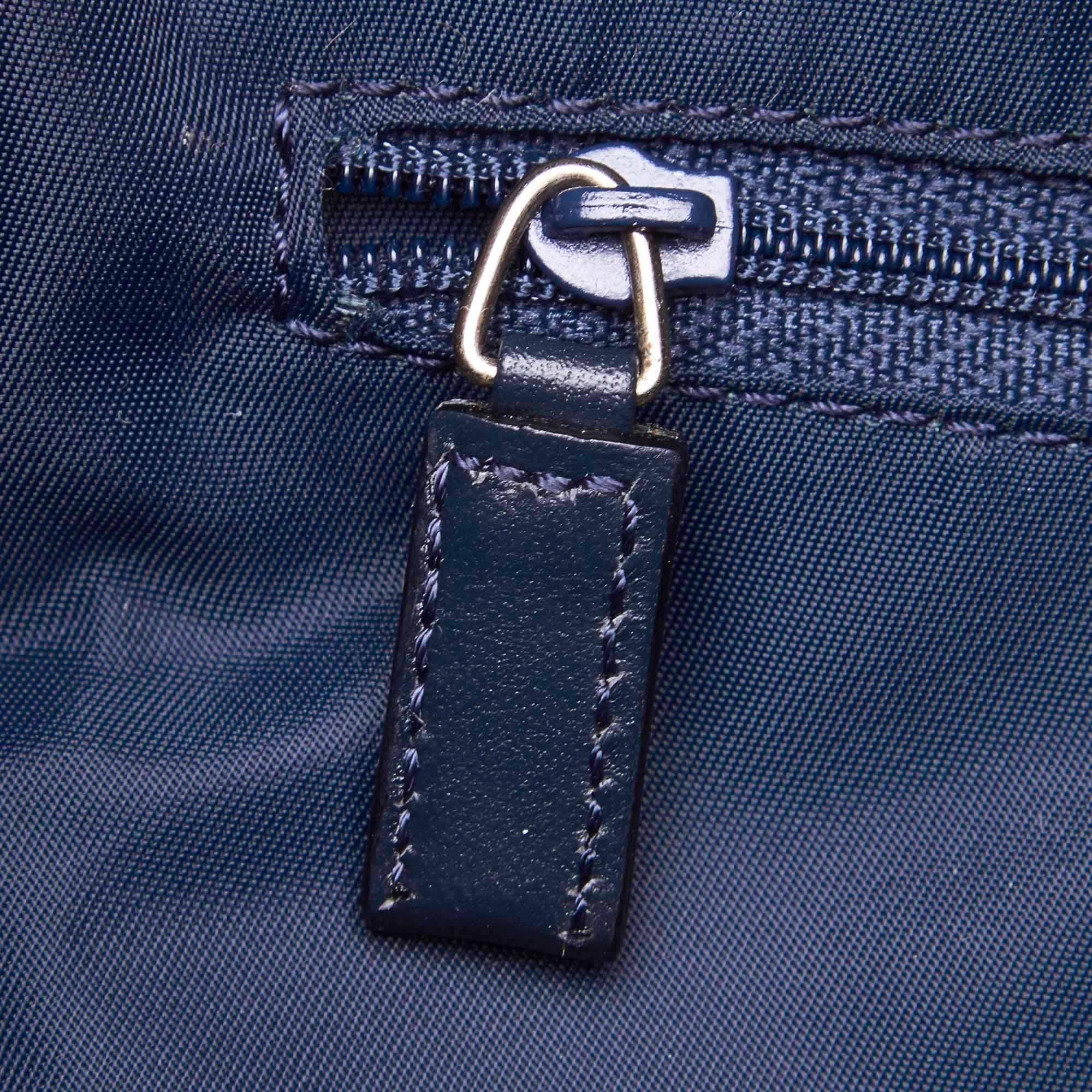 Dior Gray Light Gray Canvas Fabric Oblique Travel Bag France w/ Dust Bag 7