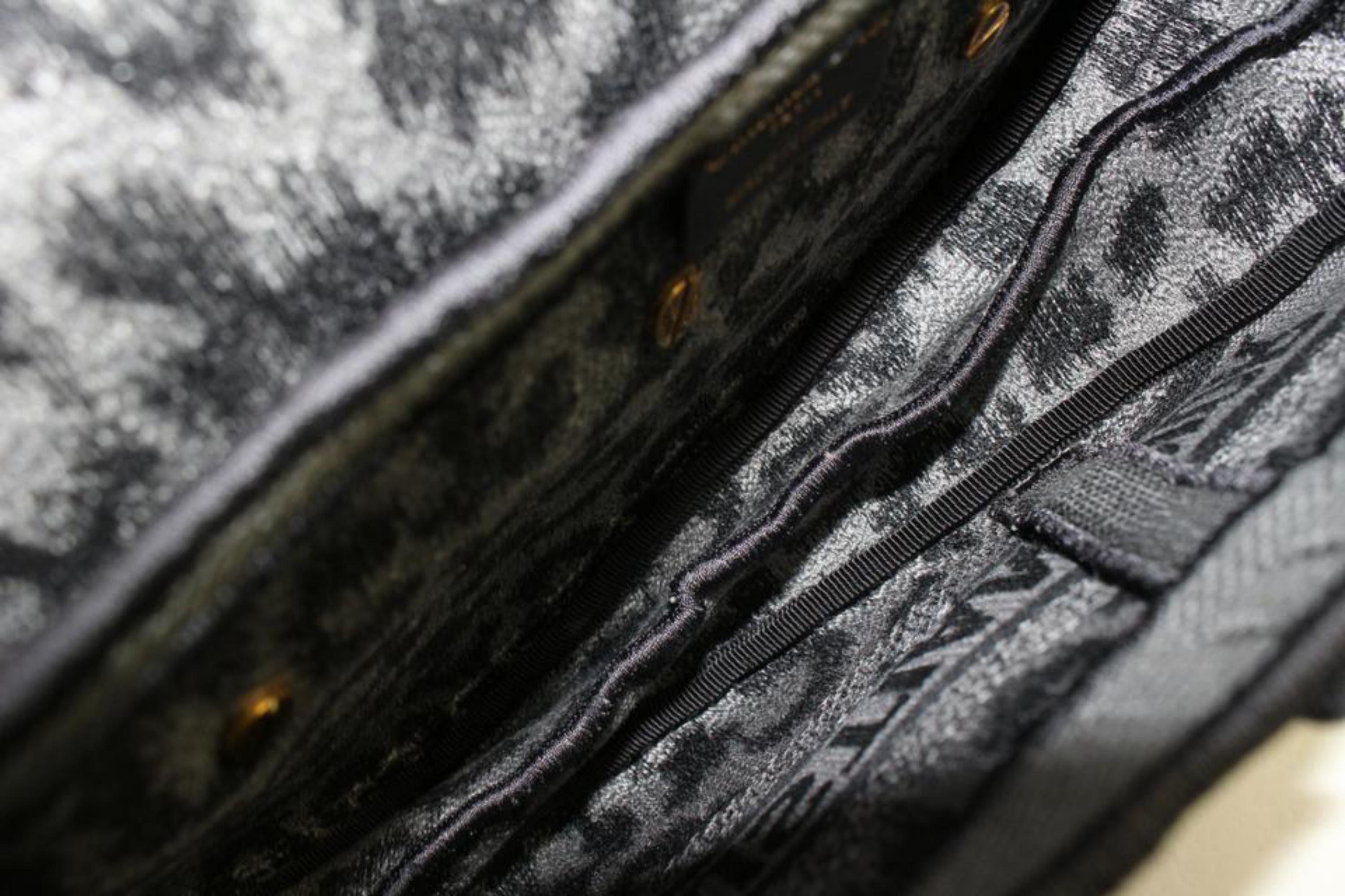 Dior Gray Mizza Embroidery Leopard Saddle Bag 96d729s 2
