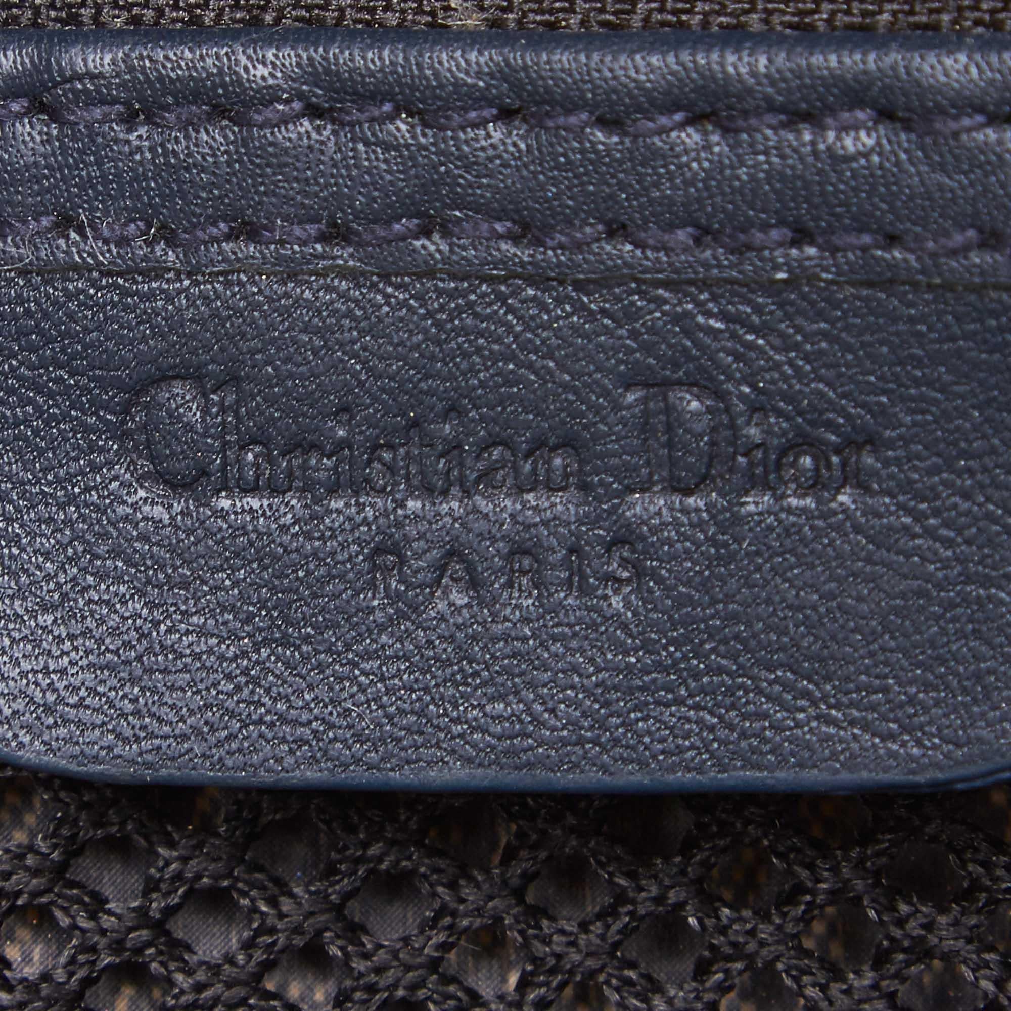 Dior Gray Oblique Canvas Handbag 2