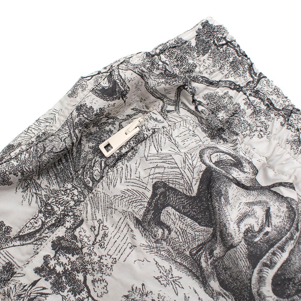 Women's or Men's Dior Gray Toile de Jouy Technical Taffeta Shorts 40